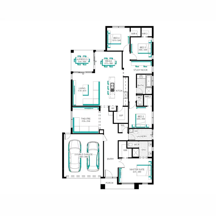 Floorplan of Homely house listing, 16 Coridale Boulevard, Lara VIC 3212
