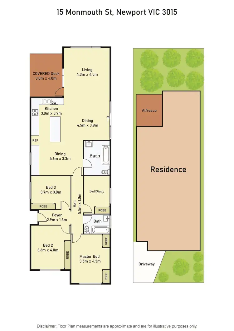 Floorplan of Homely house listing, 15 Monmouth Street, Newport VIC 3015