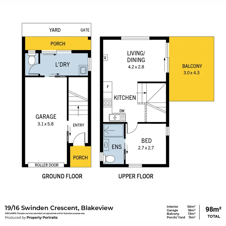 Floorplan of Homely house listing, 19/16 Swinden Crs, Blakeview SA 5114
