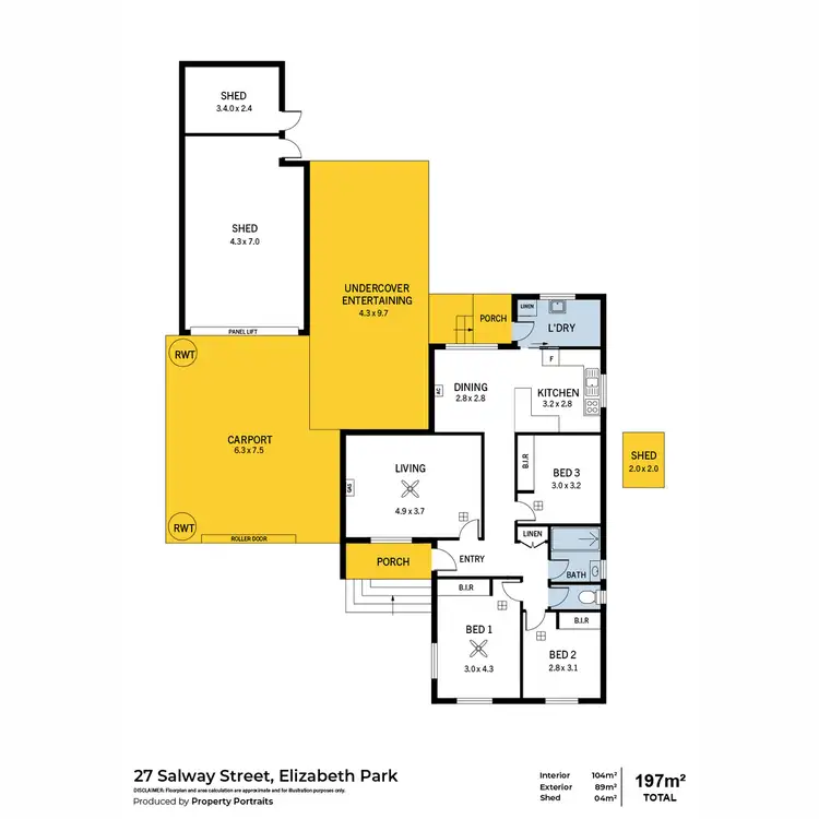 Floorplan of Homely house listing, 27 Salway Street, Elizabeth Park SA 5113