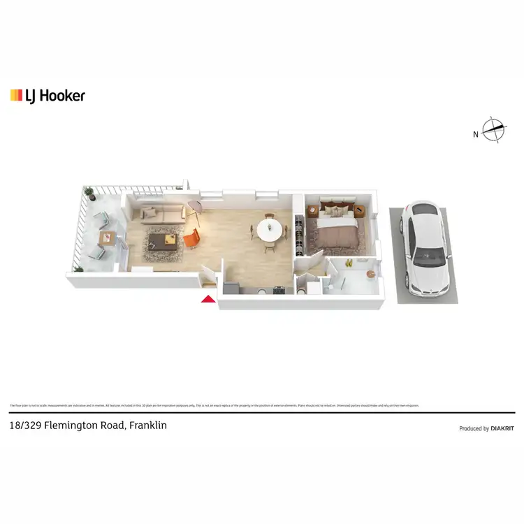 Floorplan of Homely apartment listing, 18/329 Flemington Road, Franklin ACT 2913