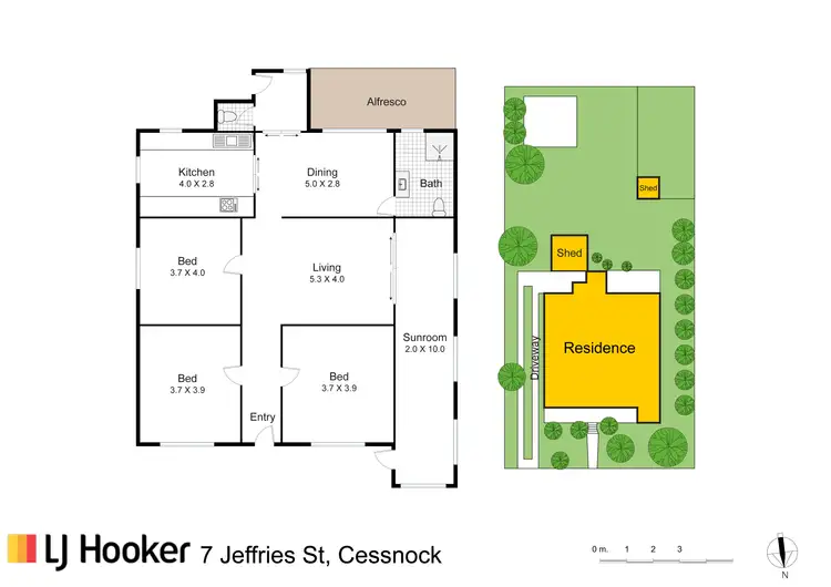 Floorplan of Homely house listing, 7 Jeffries Street, Cessnock NSW 2325