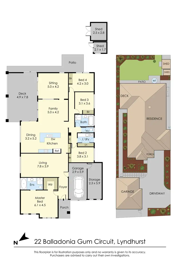 Floorplan of Homely house listing, 22 Balladonia Gum Circuit, Lyndhurst VIC 3975