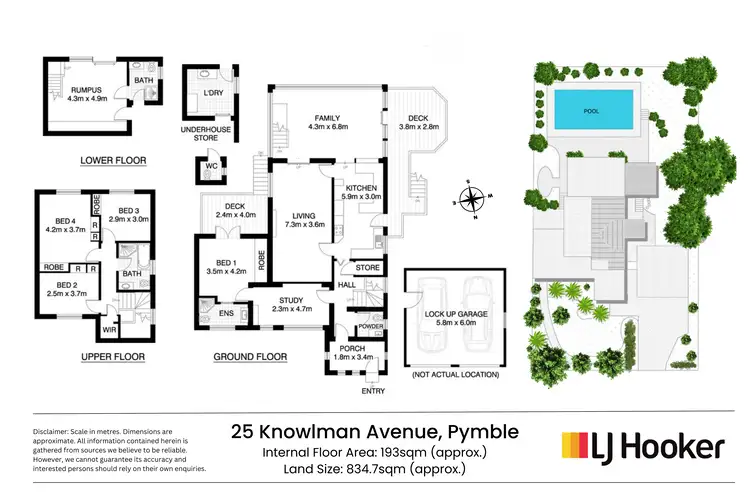 Floorplan of Homely house listing, 25 Knowlman Avenue, Pymble NSW 2073