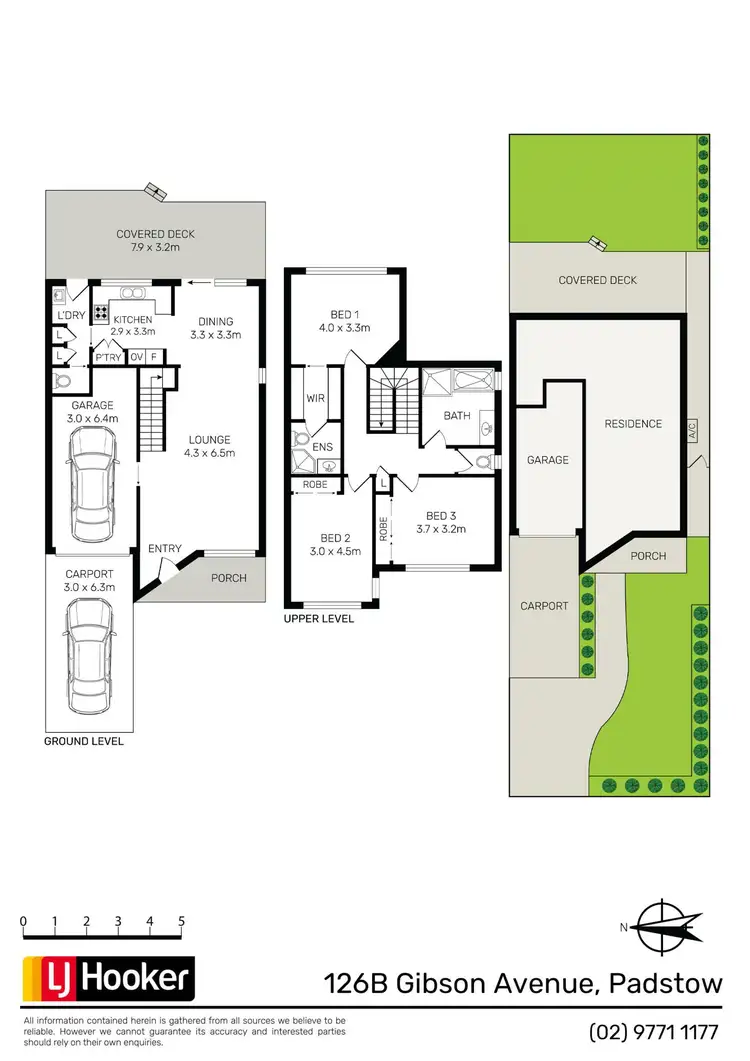 Floorplan of Homely semi-detached listing, 126B Gibson Avenue, Padstow NSW 2211