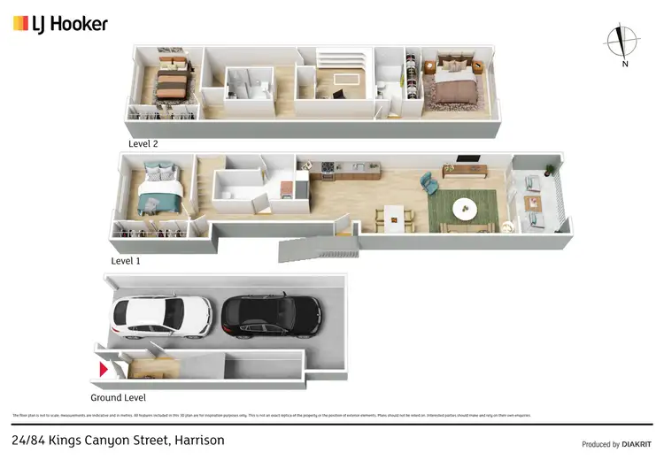Floorplan of Homely townhouse listing, 24/84 Kings Canyon Street, Harrison ACT 2914