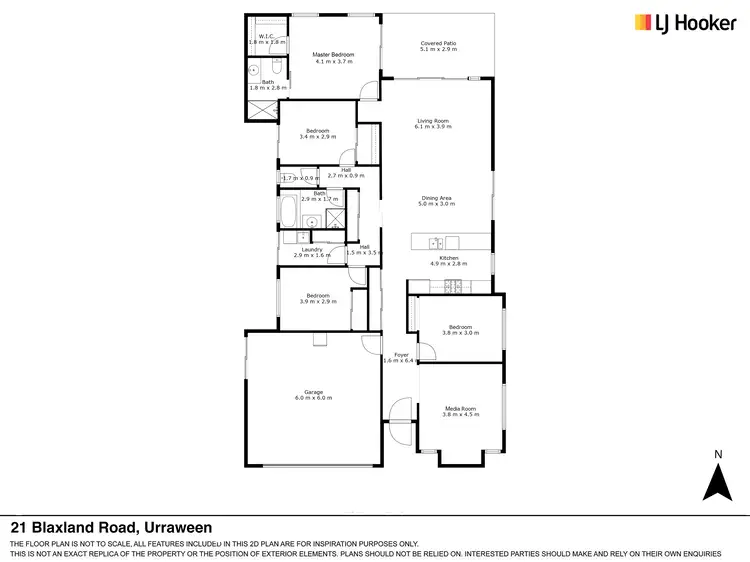 Floorplan of Homely house listing, 21 Blaxland Road, Urraween QLD 4655