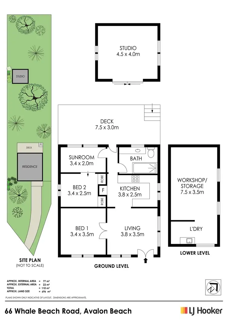 Floorplan of Homely house listing, 66 Whale Beach Road, Avalon Beach NSW 2107