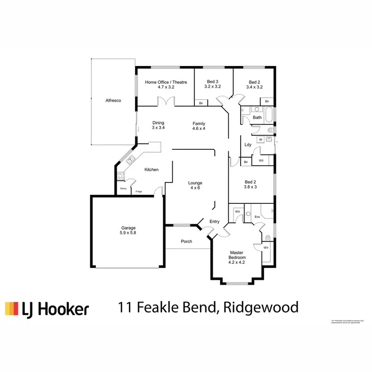 Floorplan of Homely house listing, 11 Feakle Bend, Ridgewood WA 6030