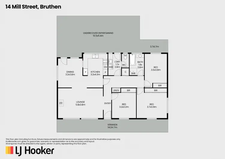 Floorplan of Homely house listing, 14 Mill Street, Bruthen VIC 3885