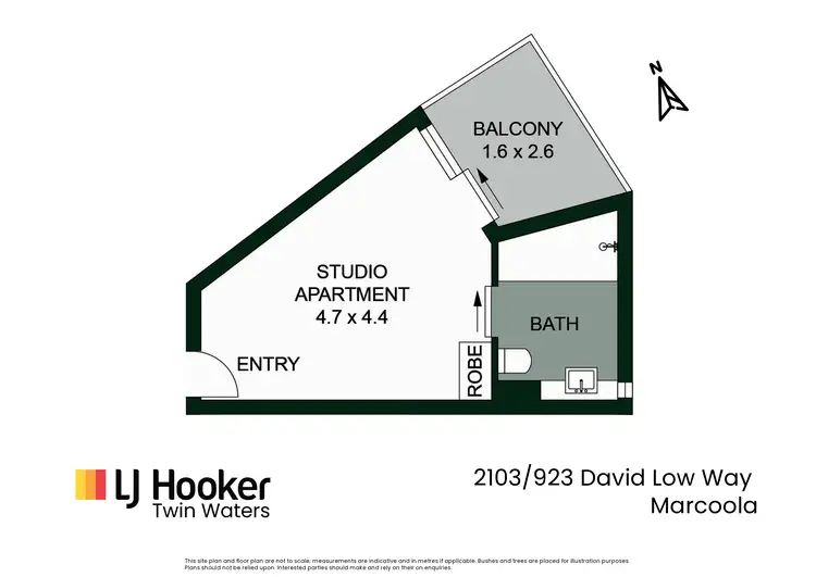 Floorplan of Homely unit listing, 2103/923 David Low Way, Marcoola QLD 4564