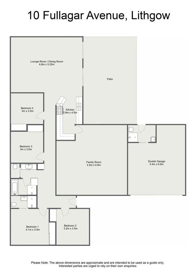 Floorplan of Homely house listing, 10 Fullagar Avenue, Lithgow NSW 2790