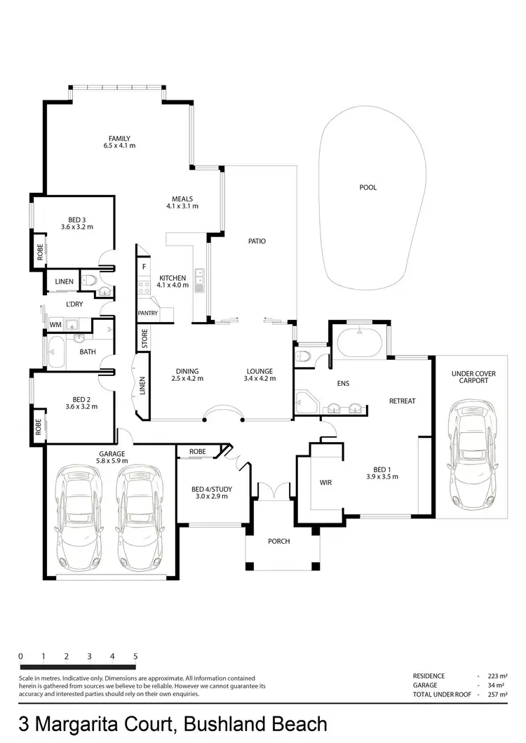 Floorplan of Homely house listing, 3 Margarita Court, Bushland Beach QLD 4818