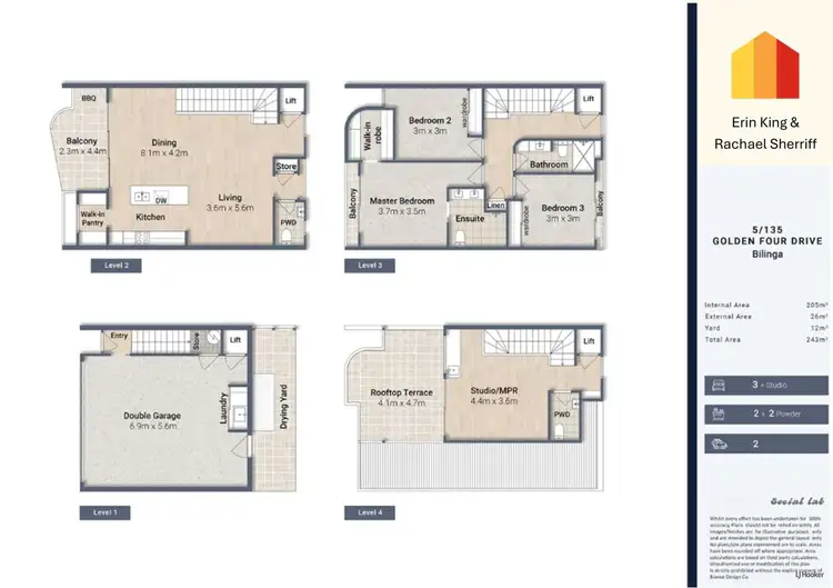 Floorplan of Homely unit listing, 5/135 Golden Four Drive, Bilinga QLD 4225