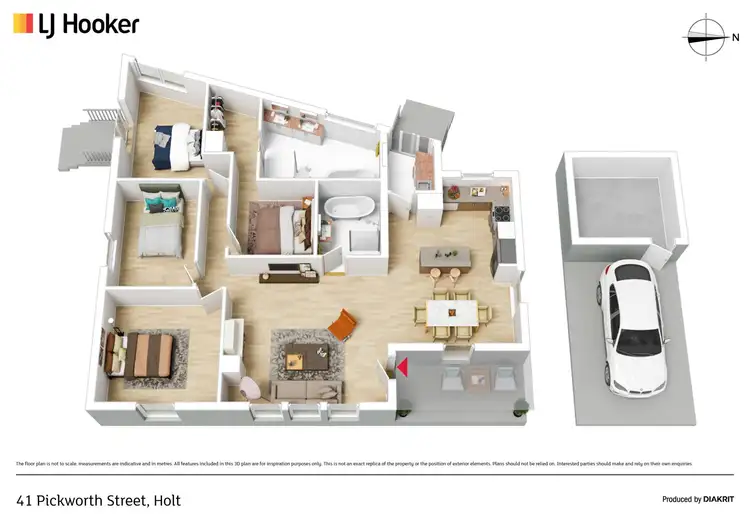 Floorplan of Homely house listing, 41 Pickworth Street, Holt ACT 2615