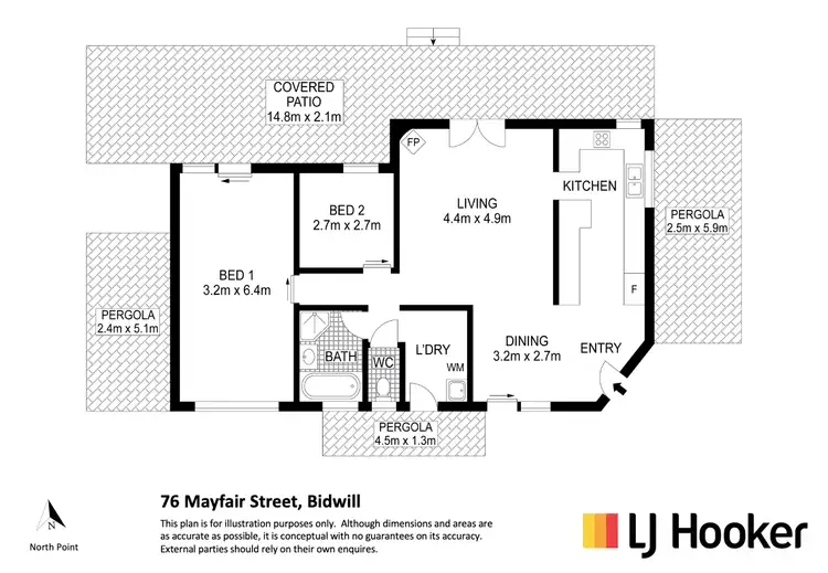 Floorplan of Homely house listing, 76 Mayfair Street, Bidwill QLD 4650