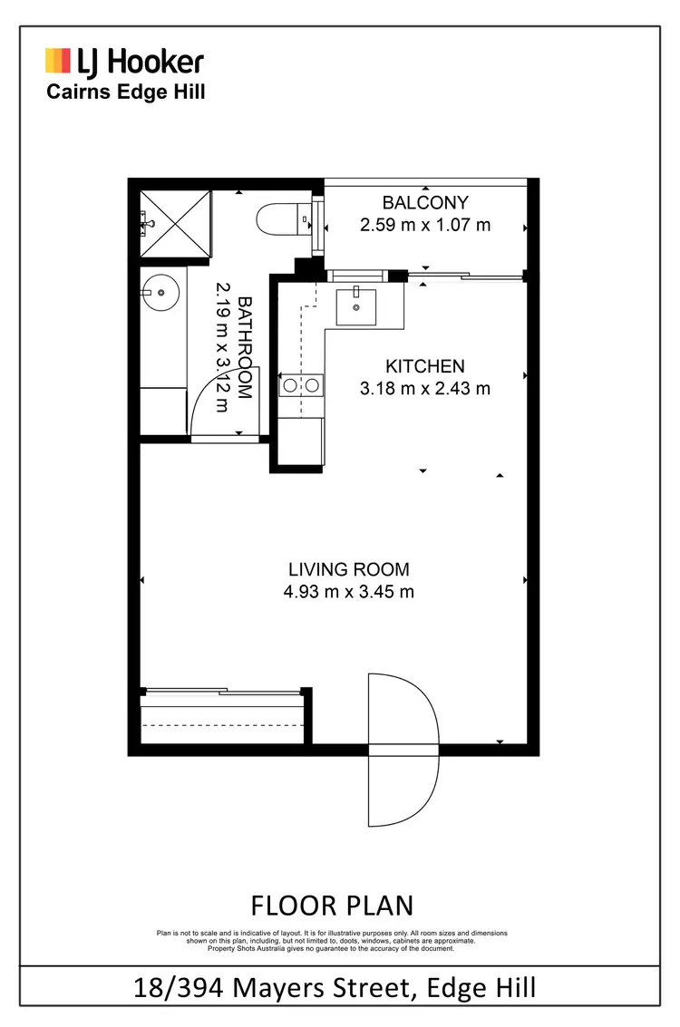 Floorplan of Homely unit listing, 18/394 Mayers Street, Edge Hill QLD 4870