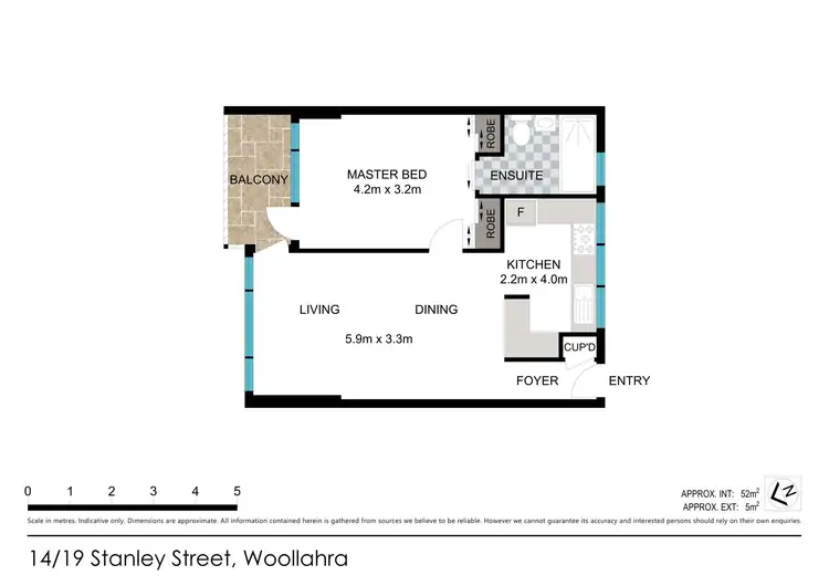Floorplan of Homely apartment listing, 14/19 Stanley Street, Woollahra NSW 2025