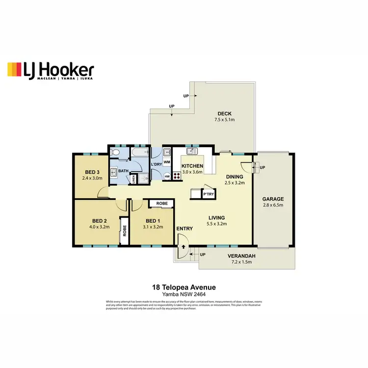 Floorplan of Homely house listing, 18 Telopea Avenue, Yamba NSW 2464