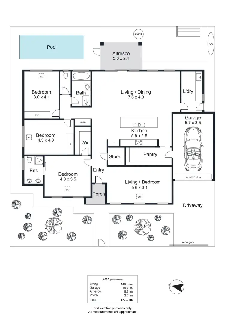Floorplan of Homely house listing, 8 Raws Road, Brooklyn Park SA 5032