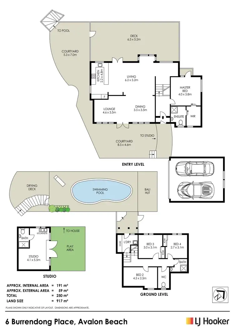 Floorplan of Homely house listing, 6 Burrendong Place, Avalon Beach NSW 2107