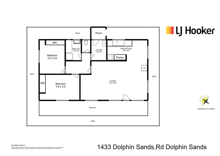 Floorplan of Homely house listing, Lot 3/1433 Dolphin Sands Road, Dolphin Sands TAS 7190