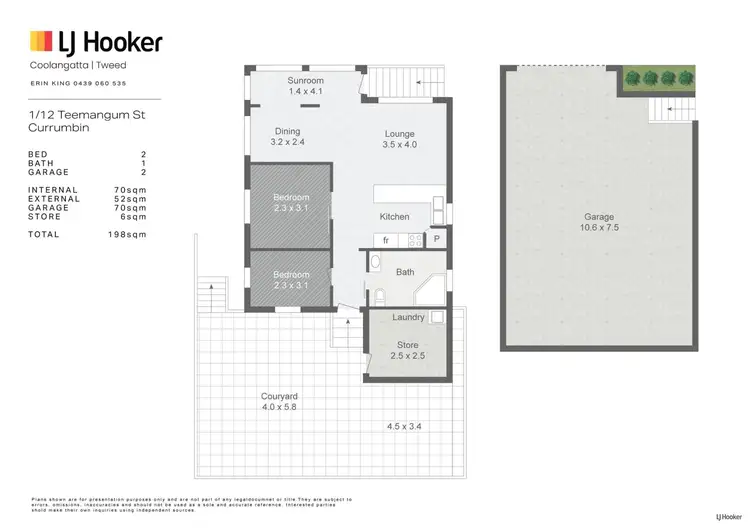 Floorplan of Homely house listing, 12A Teemangum Street, Tugun QLD 4224