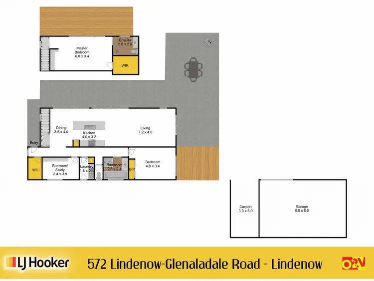 Floorplan of Homely house listing, 572 Lindenow Glenaladale Road, Lindenow South VIC 3875