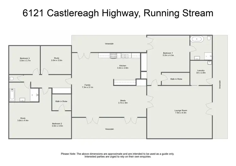Floorplan of Homely rural property listing, 6121 Castlereagh Highway, Running Stream NSW 2850