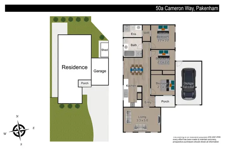 Floorplan of Homely house listing, 50A Cameron Way, Pakenham VIC 3810