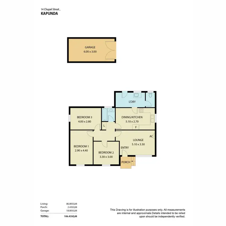 Floorplan of Homely house listing, 14 Chapel Street, Kapunda SA 5373