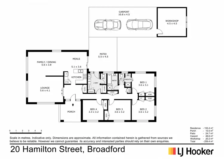 Floorplan of Homely house listing, 20 Hamilton Street, Broadford VIC 3658