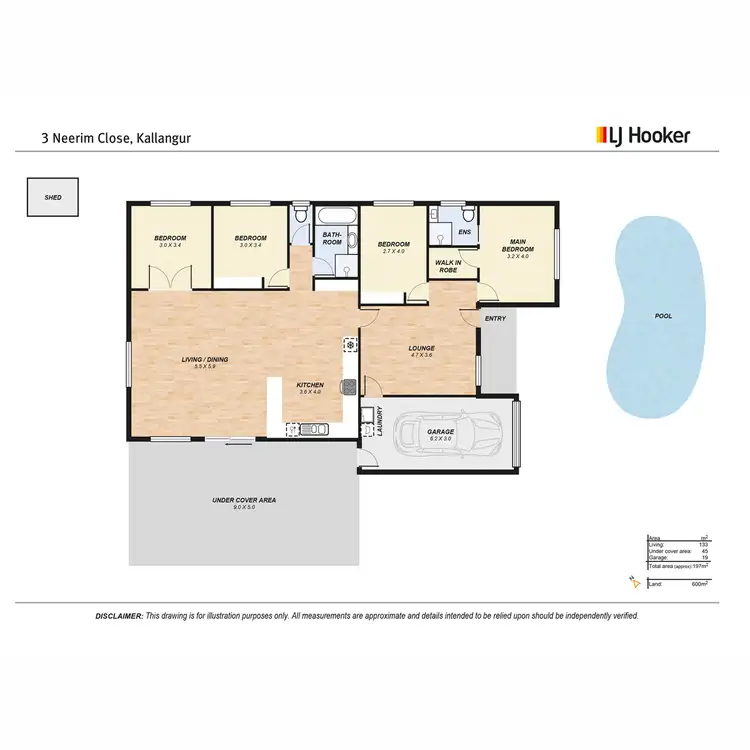 Floorplan of Homely house listing, 3 Neerim Close, Kallangur QLD 4503