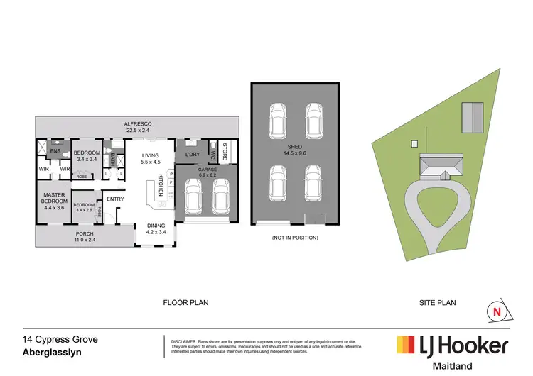 Floorplan of Homely house listing, 14 Cypress Grove, Aberglasslyn NSW 2320