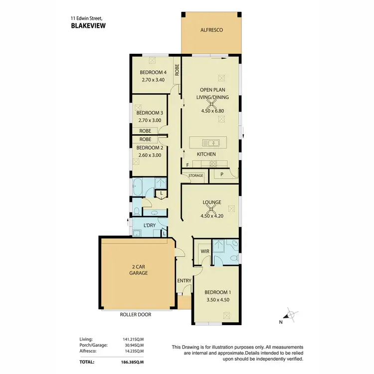 Floorplan of Homely house listing, 11 Edwin Street, Blakeview SA 5114