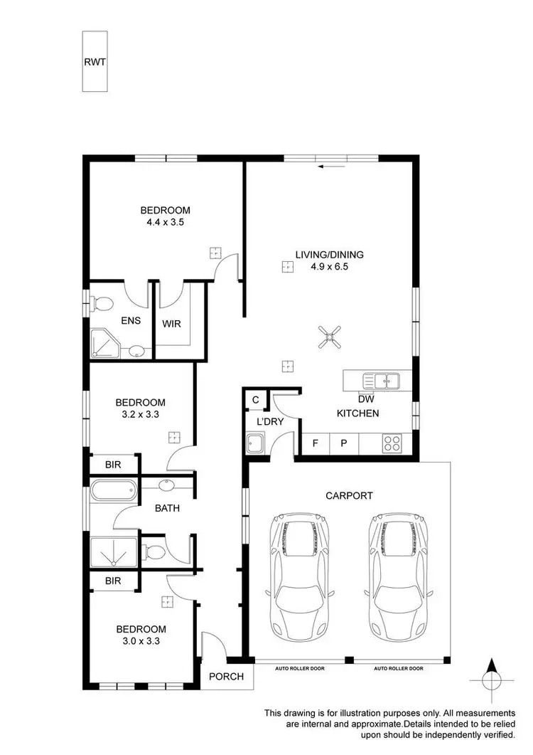Floorplan of Homely house listing, 13C Hamley Crescent, Mansfield Park SA 5012