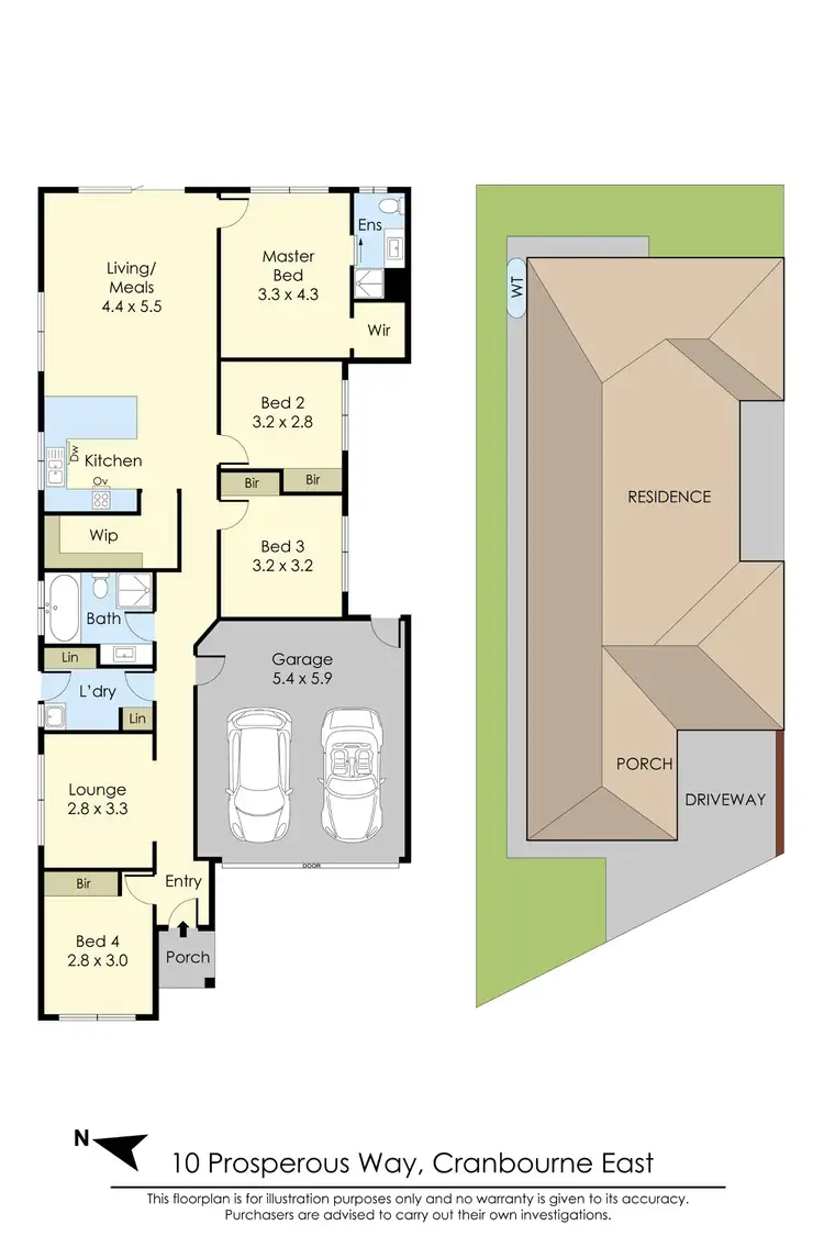 Floorplan of Homely house listing, 10 Prosperous Way, Cranbourne East VIC 3977