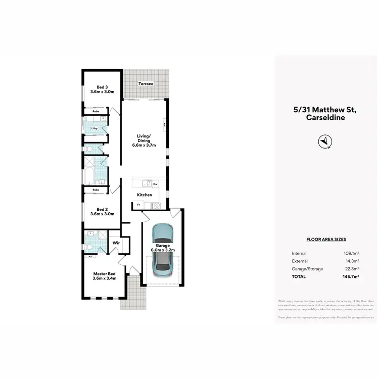 Floorplan of Homely townhouse listing, 5/31 Matthew Street, Carseldine QLD 4034