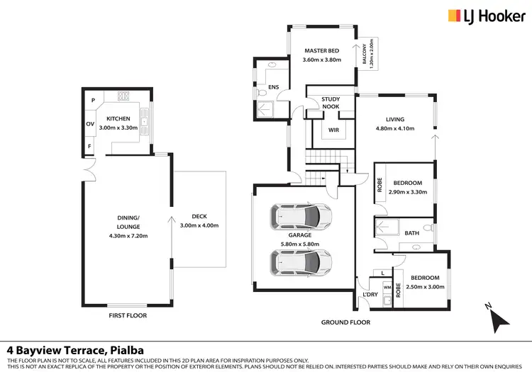 Floorplan of Homely house listing, 4 Bayview Terrace, Pialba QLD 4655