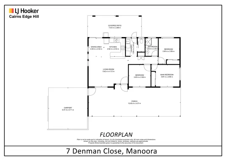 Floorplan of Homely house listing, 7 Denman Close, Manoora QLD 4870