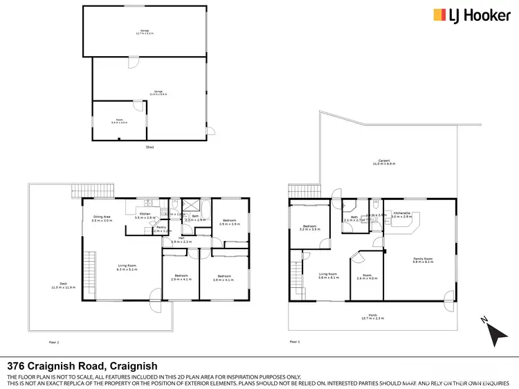 Floorplan of Homely house listing, 376 Craignish Road, Craignish QLD 4655