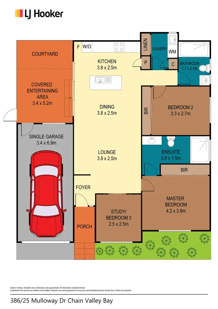 Floorplan of Homely house listing, 386/25 Mulloway Road, Chain Valley Bay NSW 2259