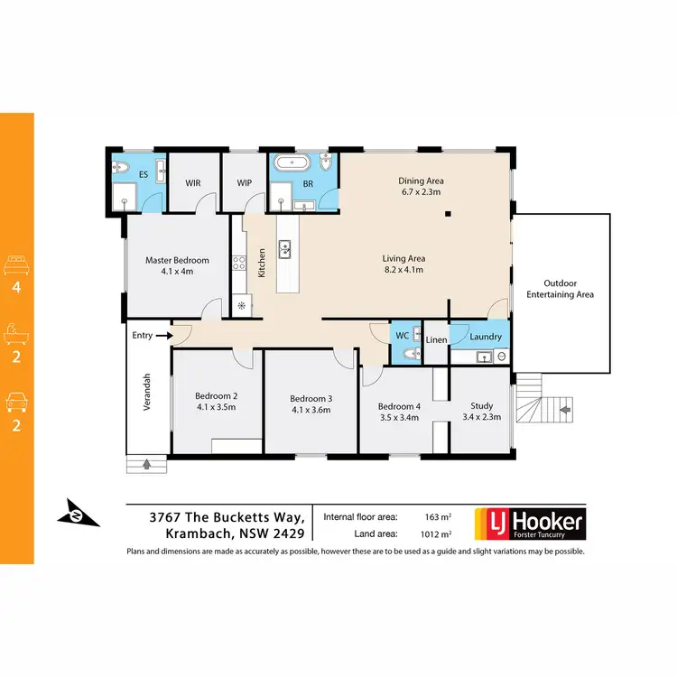 Floorplan of Homely house listing, 3767 The Bucketts Way, Krambach NSW 2429