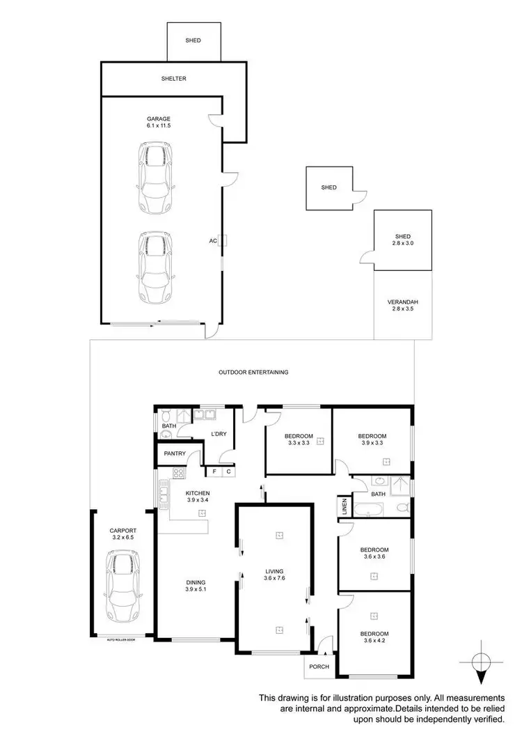 Floorplan of Homely house listing, 9 Fleming Street, Mansfield Park SA 5012