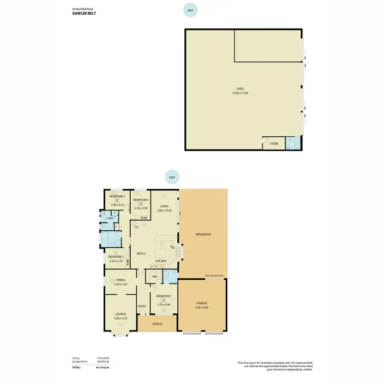 Floorplan of Homely house listing, 26 Ward Belt Road, Gawler Belt SA 5118