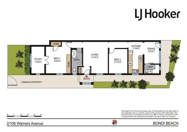 Floorplan of Homely apartment listing, 2/106 Warners Avenue, Bondi Beach NSW 2026