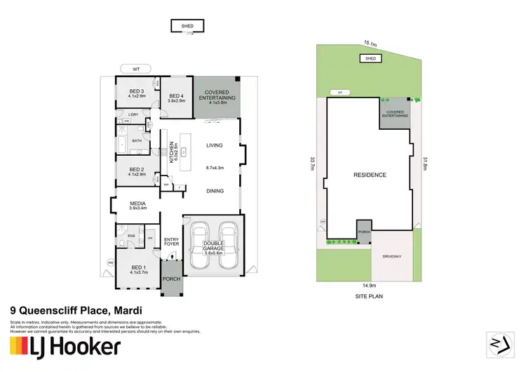 Floorplan of Homely house listing, 9 Queenscliff Place, Mardi NSW 2259