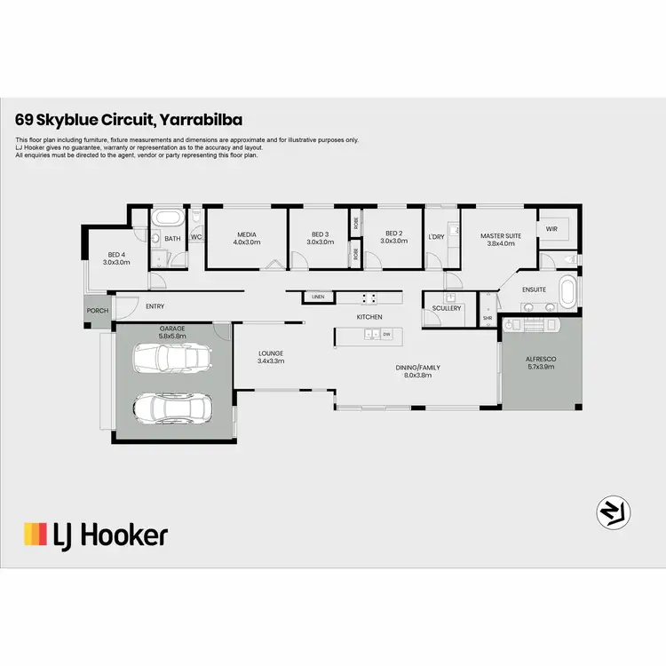 Floorplan of Homely house listing, 69 Skyblue Circuit, Yarrabilba QLD 4207