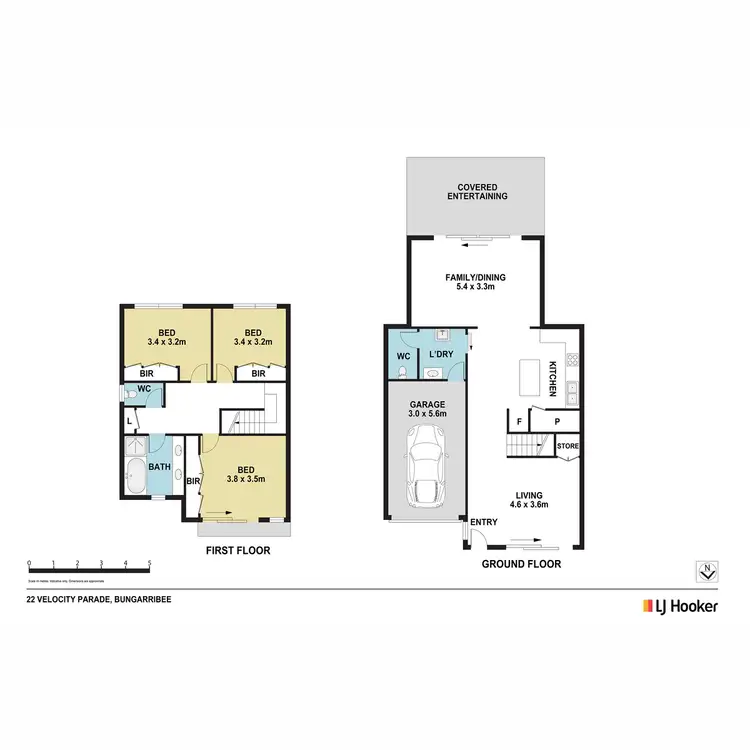 Floorplan of Homely house listing, 22 Velocity Parade, Bungarribee NSW 2767