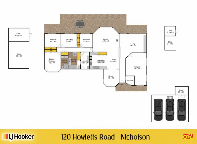Floorplan of Homely house listing, 120 Howletts Road, Nicholson VIC 3882